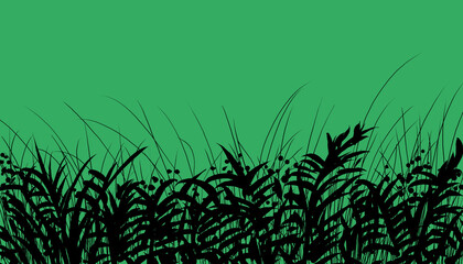 Foliage - digital painting. Painted on a tablet. © neurostructure