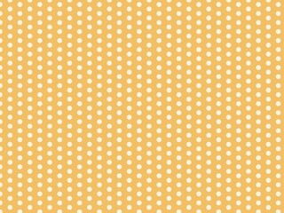 明るくて可愛いオレンジの水玉模様の壁紙イラスト