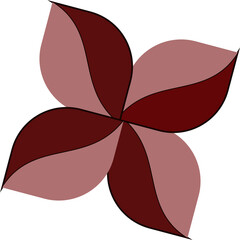 vector illustration of a red rose