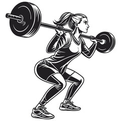 woman lifting weights
