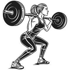 girl with dumbbells
