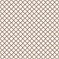 Fototapeta premium Subtle Brown Quatrefoil Geometric Pattern: Elegant, Repeating Texture for Modern Design Projects.