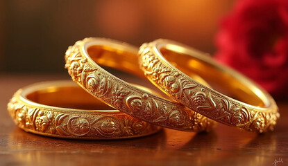 golden wedding rings