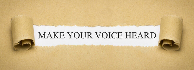 Make your voice heard
