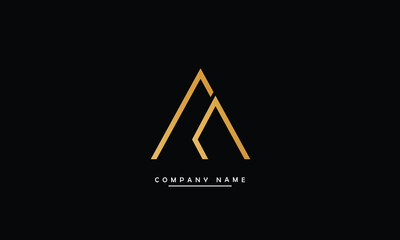 AN, NA A, N Abstract Letters Logo Monogram
