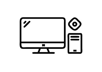 vector illustration of a computer