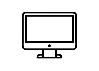 computer monitor with blank screen