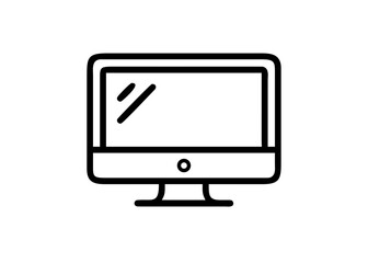 computer monitor with blank screen