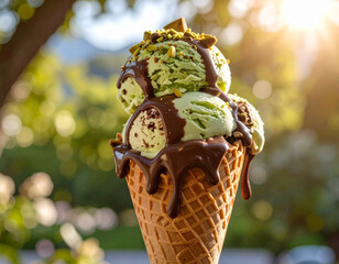 Helado artesanal italiano