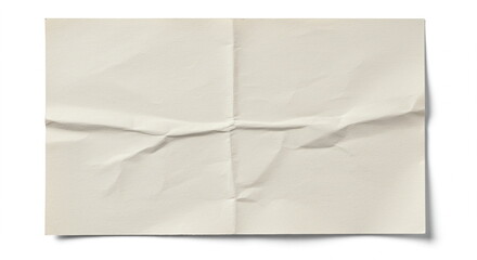 Folded Beige Paper Texture Background