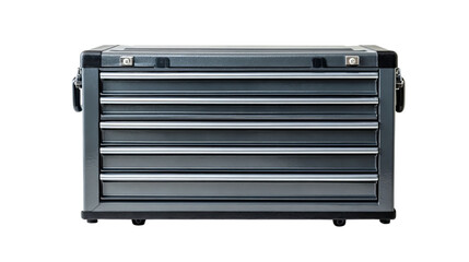 Fototapeta premium Png of Heavy-duty metal tool chest with multiple drawers, ideal for organizing tools and equipment.