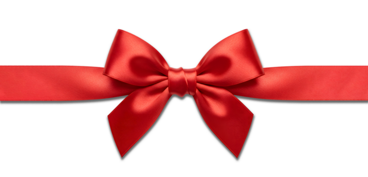 red ribbon bow