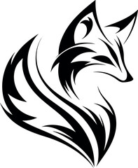 Fototapeta premium 3d fox design eps on white background