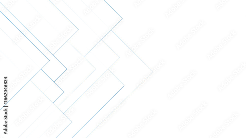 Poster abstract minimal background with overlapping geometric shapes in soft light blue. layered angular li