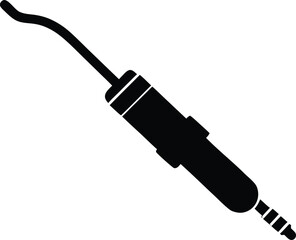 audio jack connector vector icon