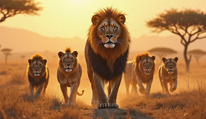 lion and lioness