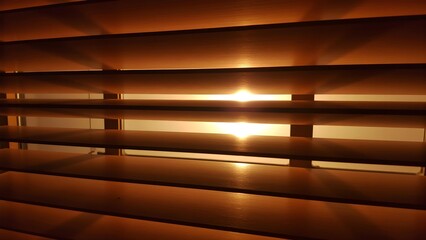 Fototapeta premium Curtains intertwined with light and shadow