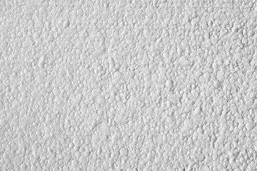 Close-up of the texture of white foam