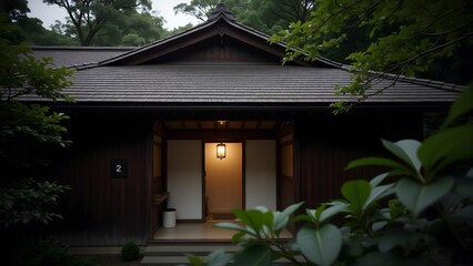 A quiet Japanese courtyard
