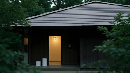 A quiet Japanese courtyard