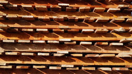 Stacked Wooden Boards