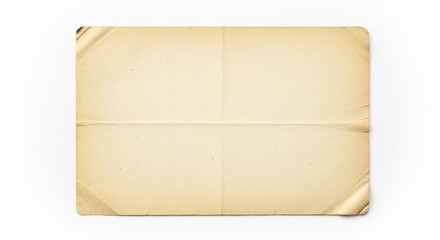 old paper isolated on white