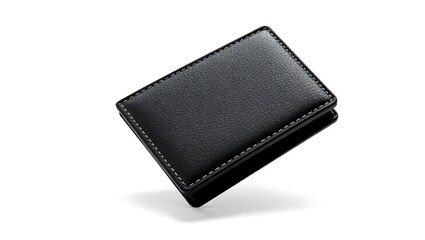 Sleek black leather business card holder offers professional style and organization for networking events and client meetings