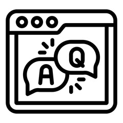 faq icon vector
