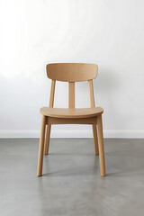 Minimalist Wooden Chair – Simple Design with Natural Finish and Clean Lines