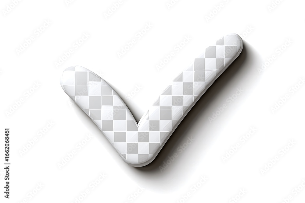 Aufkleber white check mark for digital app ui creation