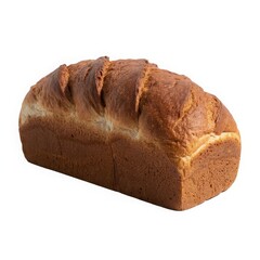 Golden brown crusty loaf bread baked