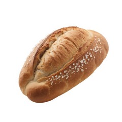 Golden crust bread with coarse salt loaf crusty