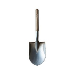 Metal shovel with wooden handle spade garden tool