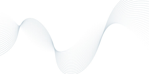 Fototapeta premium Abstract wavy lines Isolated background design. Wave modern stream transparent background. 