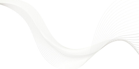 Fototapeta premium Abstract wavy lines Isolated background design. Wave modern stream transparent background. 