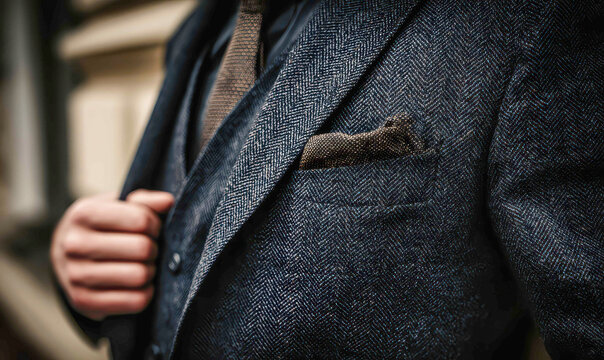 Stylish gentleman showcasing tailored elegance in dapper attire during a sunny afternoon urban stroll