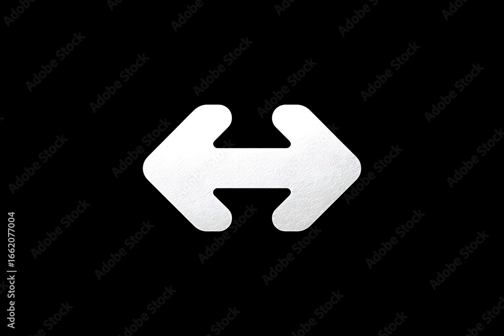 Poster white share symbol for ui design and app interfaces