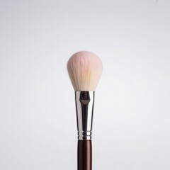 Soft pink tipped fluffy makeup brush powder brush blush brush