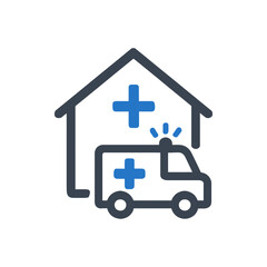 Home Medical Transport Icon