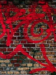 red brick wall