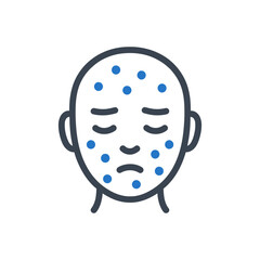 Acne Skin Disorder Icon