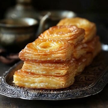 indian sweets khaja layered pastry video