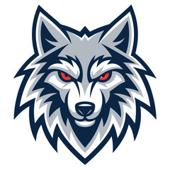 wolf head vector