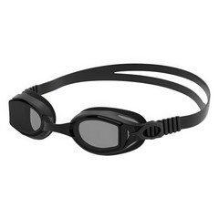 Black swimming goggles with grey lenses image