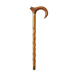 Fototapeta premium Classic Wooden Walking Cane for Mobility Support