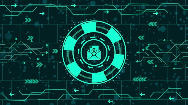 Email message communication icon symbol sign internet technology digital online network connection cyber security data information system interface graphic design element illustration