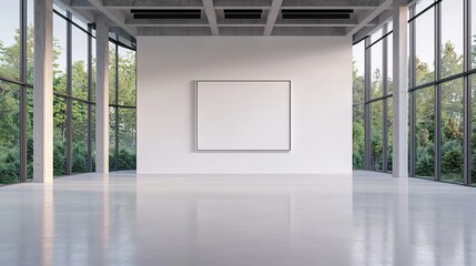 Art gallery wall tag mockup, artist information, painting, aesthetic appreciation