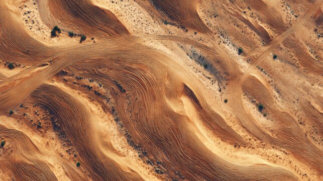 desert dunes aerial view texture