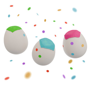 Icono huevos de confetti