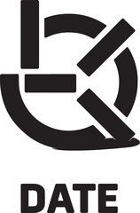 Date Icon Vector Illustration Schedule Organizer Appointment Reminder Time Management